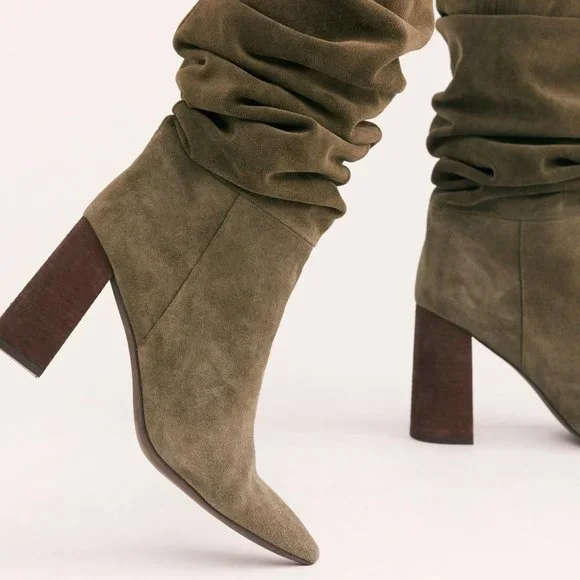 Jeffrey Campbell Suede Slouchy Boots NWT Sz 10 - Picture 5 of 10